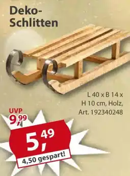 Sonderpreis Baumarkt Deko- Schlitten Angebot