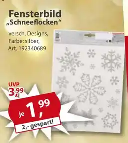 Sonderpreis Baumarkt Fensterbild ,,Schneeflocken" Angebot