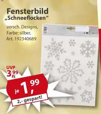 Sonderpreis Baumarkt Fensterbild ,,Schneeflocken" Angebot