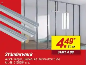toom Baumarkt Ständerwerk Angebot