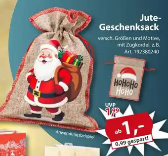 Sonderpreis Baumarkt Jute- Geschenksack Angebot
