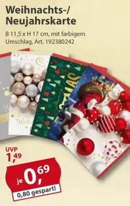 Sonderpreis Baumarkt Weihnachts-/ Neujahrskarte Angebot