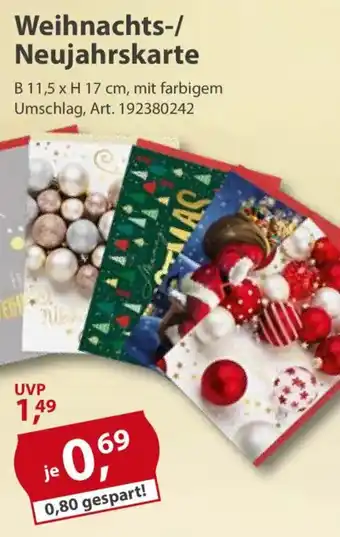Sonderpreis Baumarkt Weihnachts-/ Neujahrskarte Angebot