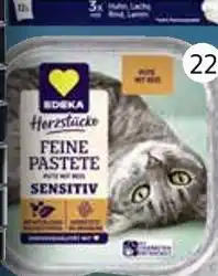 E-Center Edeka herzstücke katzennahrung feine pastete Angebot
