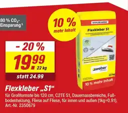 toom Baumarkt weber Flexkleber S1 Angebot