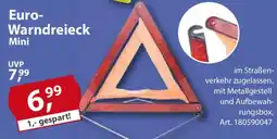 Sonderpreis Baumarkt Euro- Warndreieck Mini Angebot
