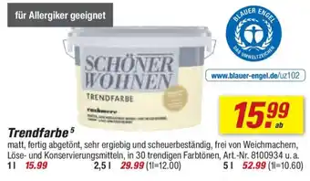 toom Baumarkt SCHÖNER WOHNEN Trendfarbe Angebot