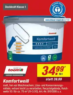 toom Baumarkt Komfortweiß Angebot