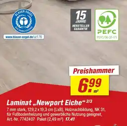 toom Baumarkt Laminat ,,Newport Eiche" Angebot