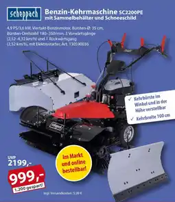 Sonderpreis Baumarkt Scheppach Benzin-Kehrmaschine SC2200PE Angebot