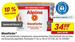 toom Baumarkt Alpina Wandfarbe Angebot