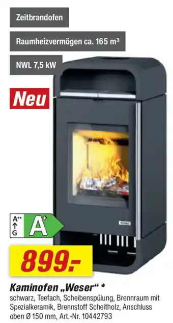 toom Baumarkt Kaminofen ,,Weser" Angebot