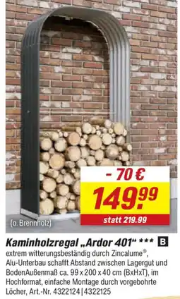 toom Baumarkt Kaminholzregal „Ardor 401" Angebot