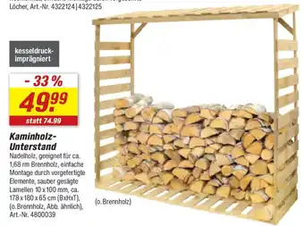 toom Baumarkt Kaminholz- Unterstand Angebot