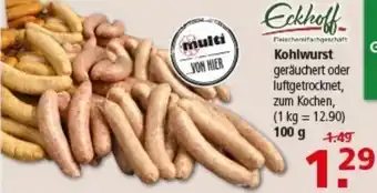 Multi Markt Eckhoff Kohlwurst Angebot