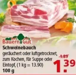Multi Markt Bauern Gut Schweinebauch Angebot