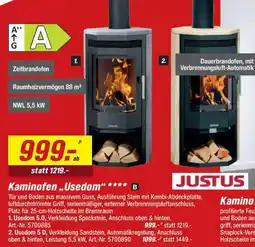 toom Baumarkt JUSTUS Kaminofen „Usedom" Angebot
