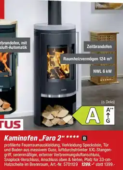 toom Baumarkt JUSTUS Kaminofen „Faro 2" Angebot