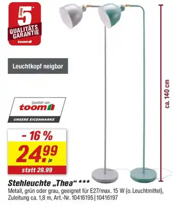 toom Baumarkt Stehleuchte ,,Thea" Angebot