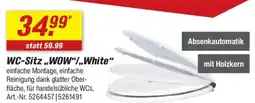 toom Baumarkt WC-Sitz,,WOW"/,,White" Angebot