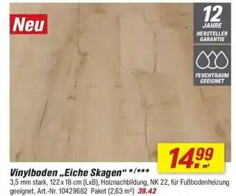 toom Baumarkt Vinylboden „Eiche Skagen" Angebot
