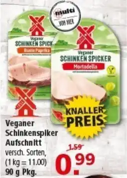 Multi Markt Veganer Schinkenspiker Aufschnitt Angebot