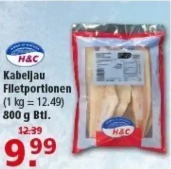 Multi Markt H&C Kabeljau Filetportionen Angebot