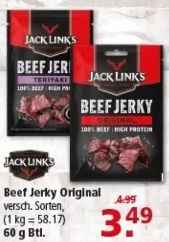 Multi Markt JACK LINKS Beef Jerky Original Angebot