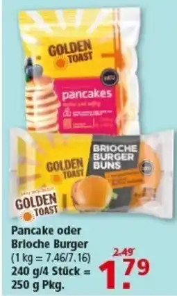 Multi Markt Pancake oder Brioche Burger Angebot