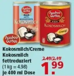 Multi Markt Bamboo Garden Kokosmilch/Creme Kokosmilch fettreduziert Angebot