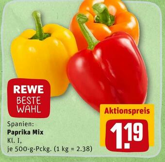 REWE Rewe beste wahl paprika mix Angebot