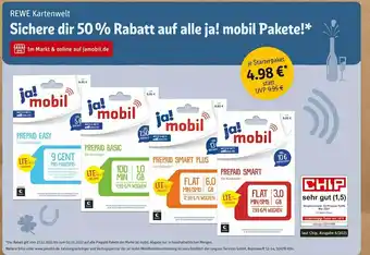 REWE Ja! mobil prepaid-pakete Angebot