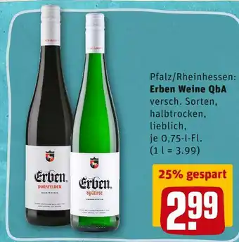 REWE Rotwein oder weißwein Angebot