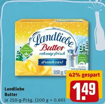 REWE Landliebe butter Angebot