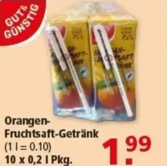 Multi Markt GUT& GÜNSTIG Orangen- Fruchtsaft-Getränk Angebot