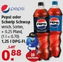 Multi Markt Pepsi oder Schwip Schwap Angebot