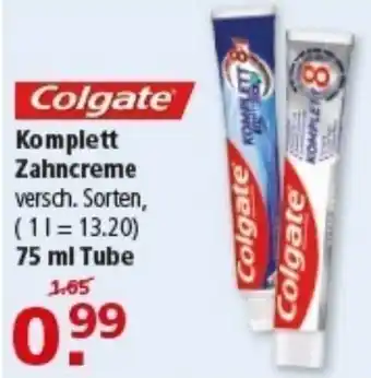 Multi Markt Colgate Komplett Zahncreme Angebot