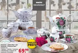 Multi Markt Teeservice,,Indisch Blau" oder Teeservice,,Friesische Rose" Angebot