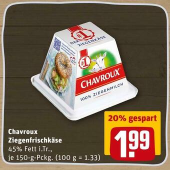 REWE Chavroux ziegenfrischkäse Angebot