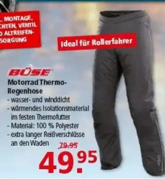Multi Markt BÜSE Motorrad Thermo- Regenhose Angebot