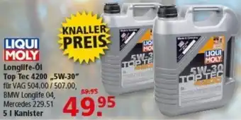 Multi Markt LIQUI MOLY Longlife-Öl Top Tec 4200 „,5W-30" Angebot