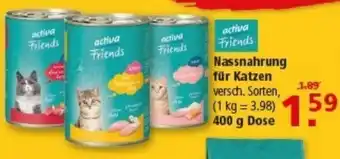 Multi Markt activa Friends Nassnahrung für Katzen Angebot