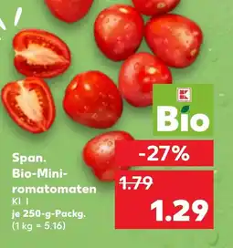 Kaufland Span. Bio-Mini- romatomaten Angebot