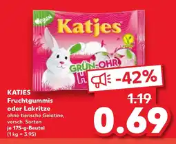 Kaufland KATJES Fruchtgummis oder Lakritze Angebot