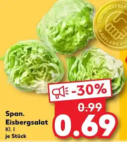 Kaufland Span. Eisbergsalat Angebot