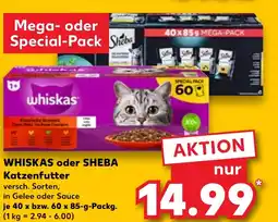 Kaufland WHISKAS oder SHEBA Katzenfutter Angebot