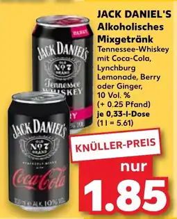 Kaufland JACK DANIELS Alkoholisches Mixgetränk Angebot