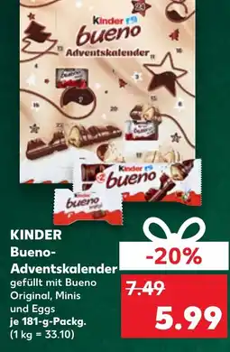 Kaufland KINDER Bueno- Adventskalender Angebot