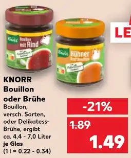 Kaufland KNORR Bouillon oder Brühe Angebot