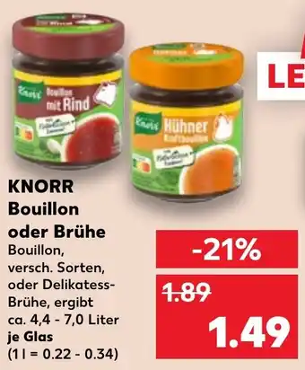 Kaufland KNORR Bouillon oder Brühe Angebot